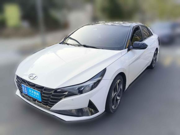 现代伊兰特2022款 1.5L CVT LUX尊贵版「济南二手车」「天天拍车」
