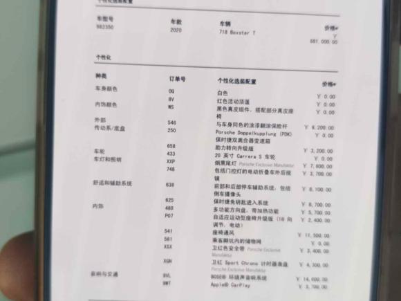 [佛山·粤E] 二手保时捷保时捷7182019款 Boxster T 2.0T