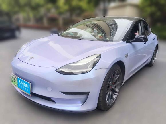 特斯拉Model 32020款 长续航后轮驱动版「武汉二手车」「天天拍车」