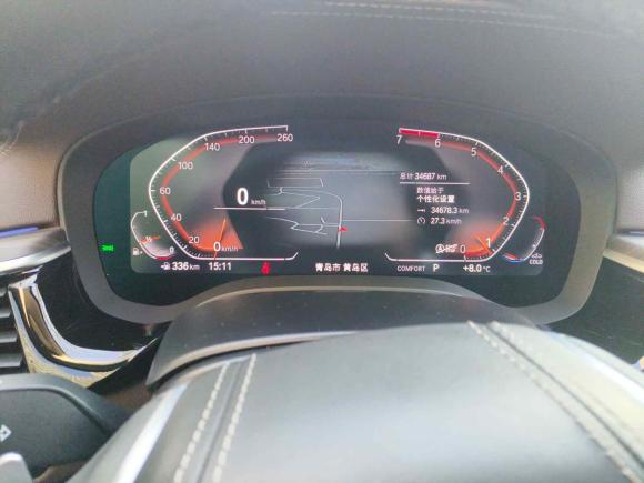 [青岛·鲁B] 二手宝马宝马5系2021款 530Li 领先型 豪华套装