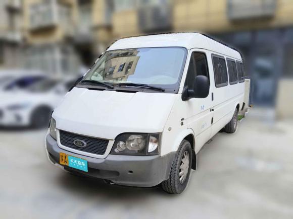 福特經典全順2015款 2.8T柴油后雙胎客車加長軸17座高頂JX493ZLQ4「西安二手車」「天天拍車」