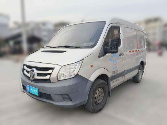 福田圖雅諾2019款 2.5T E5廂式貨車短軸平頂4J25TC3「義烏二手車」「天天拍車」