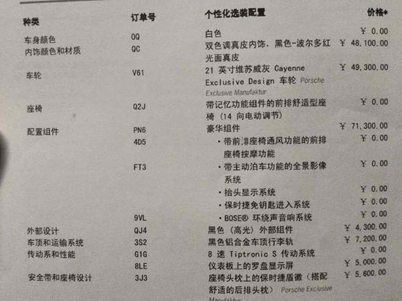 [上海·沪A] 二手保时捷Cayenne2024款 Cayenne 3.0T