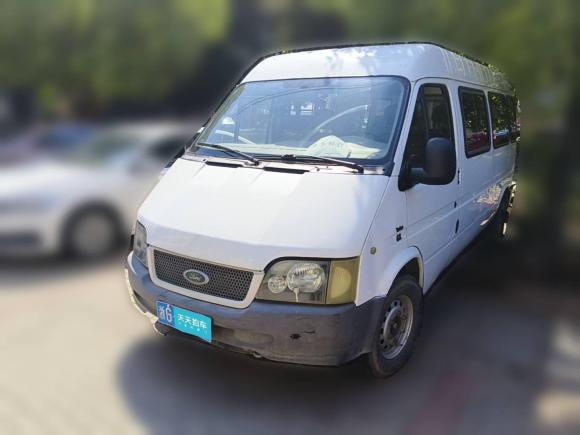 福特經典全順2013款 2.8T柴油冰白物流車長軸中頂JX493ZLQ4「義烏二手車」「天天拍車」