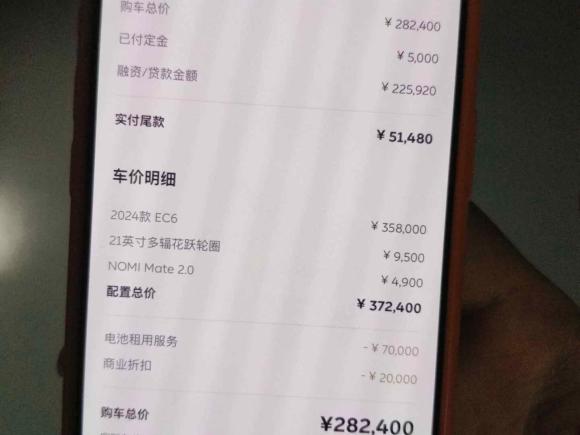 [深圳·粤B] 二手蔚来蔚来EC62024款 75kWh