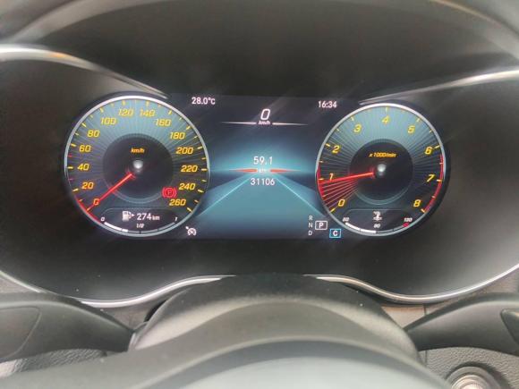 [武汉·皖A] 二手奔驰奔驰C级2021款 C 200 L 时尚型运动版