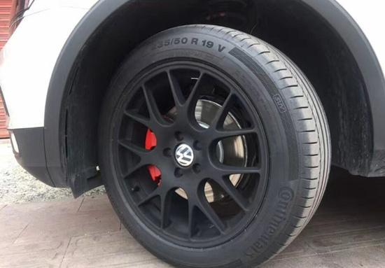 大众途观l轮毂改装途观l换18寸轮毂