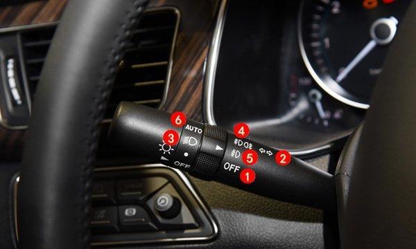 红旗h7灯光开关图解说明红旗h7灯光使用方法