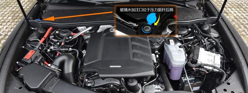 奥迪a6l玻璃水怎么加a6l玻璃水加注位置及容量