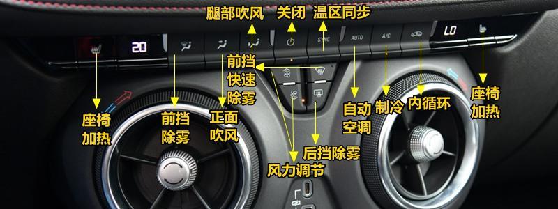 雪佛兰开拓者中控按钮图解开拓者车内按键功能说明