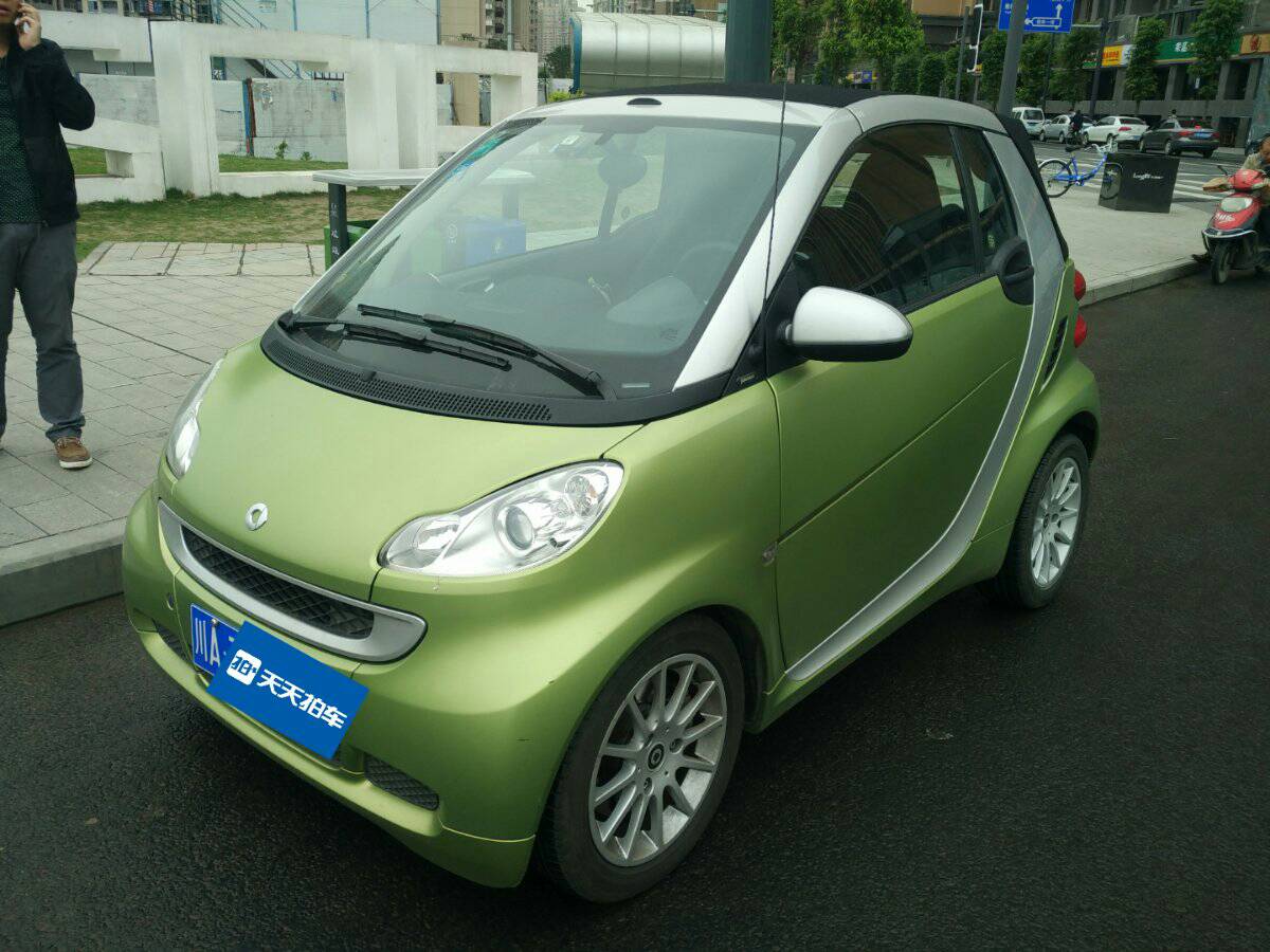 smart fort 2011款 1.0 mhd 敞篷激情版「成都二手车」「天天拍车」