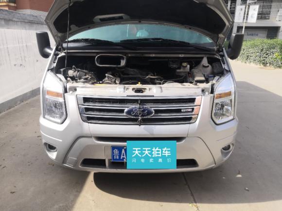 [济南·鲁A] 二手福特新世代全顺2016款 2.2T长轴9座中顶豪华型客车135马力
