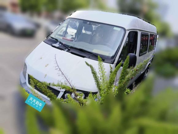 福特經典全順2016款 2.8T柴油長軸6座中頂冰白物流車JX493ZLQ4「深圳二手車」「天天拍車」