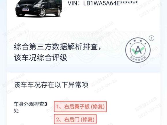 [济南·鲁A] 二手奔驰唯雅诺2014款 3.5L 卓越版