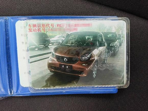 [合肥·皖A] 二手smartsmart fortwo2015款 1.0L 52千瓦硬顶灵动版