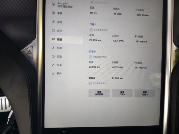[上海·沪A] 二手特斯拉Model S2014款 Model S P85